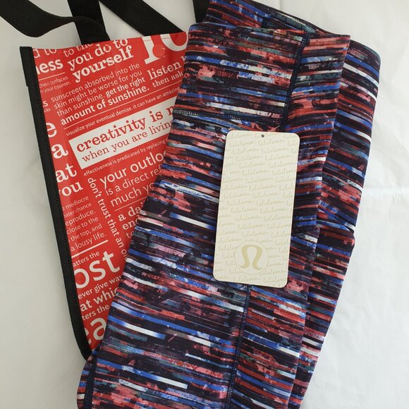 LULULEMON - NTW Speed Up Crop Incl Lulu Bag, Size 4 - Picture 2 of 3